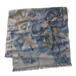 Sale The Met Store Van Gogh Irises Wool-Blend Shawl