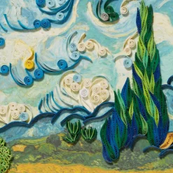 Online The Met Store Van Gogh Wheat Field with Cypresses Quilled Card