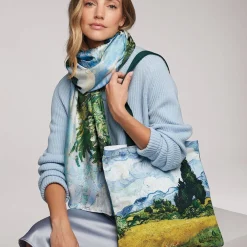 Sale The Met Store Van Gogh Wheat Field with Cypresses Tote