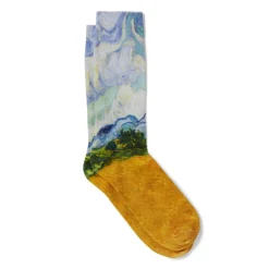 Clearance The Met Store Van Gogh Wheat Field with Cypresses Men's Socks