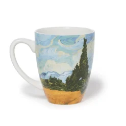 Discount The Met Store Van Gogh Wheat Field with Cypresses Covered Mug with Tea Infuser