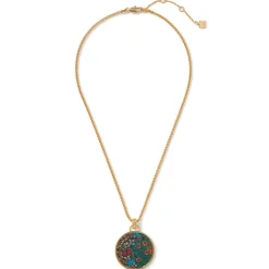 Outlet The Met Store William Morris Blackthorn Enamel Pendant Necklace